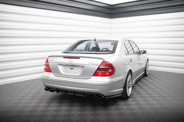 Heckansatz Diffusor passend für Mercedes E 55 AMG W211 schwarz-rot