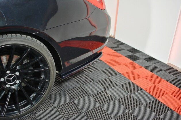 Heckansatz Diffusor passend für Mercedes E-Klasse W207 Coupe AMG-Line schwarz Hochglanz