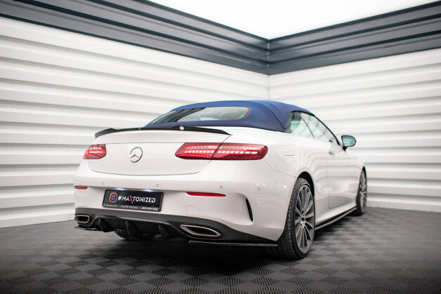 Heckansatz Diffusor passend für Mercedes E-Klasse W213 Coupe(C238) / Cabriolet (A238) AMG-Line schwarz Hochglanz