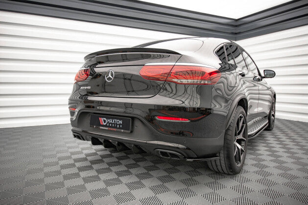 Heckansatz Diffusor passend für Mercedes GLC Coupe AMG-Line C253 FL schwarz Hochglanz