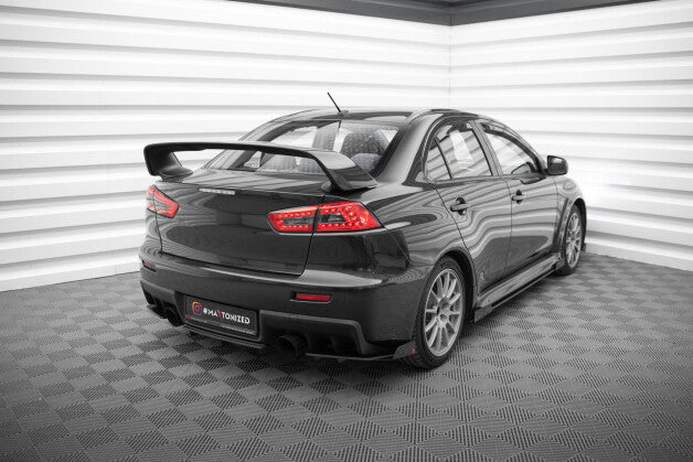 Heckansatz Diffusor passend für Mitsubishi Lancer EVO X roter Kern