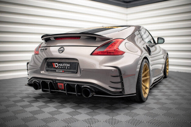 Heckansatz Diffusor passend für Nissan 370Z Nismo FL schwarz-rot