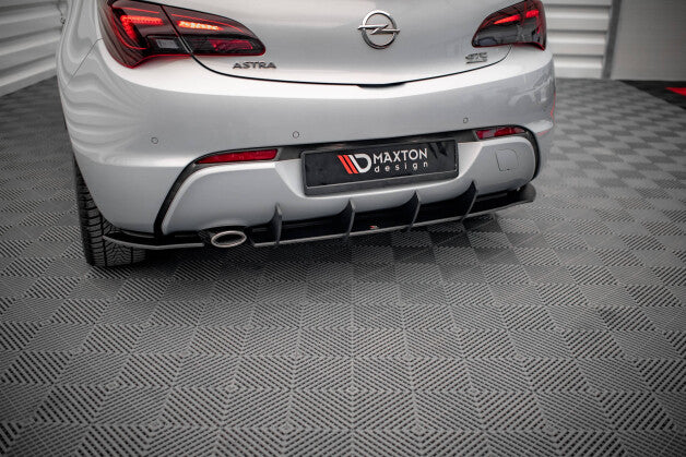 Heckansatz Diffusor passend für Opel Astra GTC OPC-Line J schwarz matt