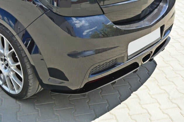 Heckansatz Diffusor passend für Opel Astra H (FOR OPC / VXR) schwarz matt