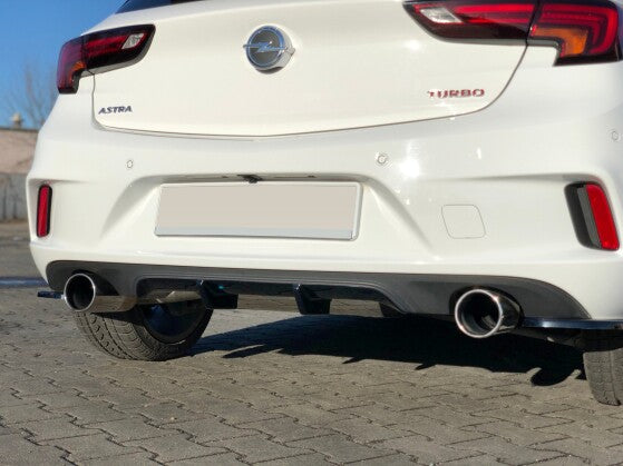 Heckansatz Diffusor passend für Opel Astra K OPC-LINE schwarz Hochglanz