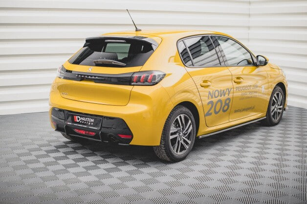 Heckansatz Diffusor passend für Peugeot 208 Mk2 roter Kern