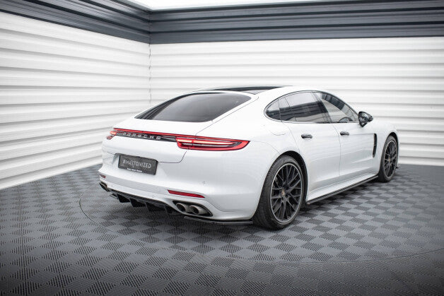 Heckansatz Diffusor passend für Porsche Panamera GTS 971 schwarz Hochglanz