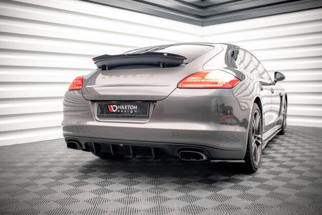 Heckansatz Diffusor passend für Porsche Panamera / Panamera Diesel 970 schwarz Hochglanz