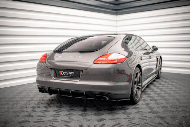 Heckansatz Diffusor passend für Porsche Panamera / Panamera Diesel 970 schwarz matt