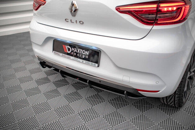 Heckansatz Diffusor passend für Renault Clio Mk5 roter Kern
