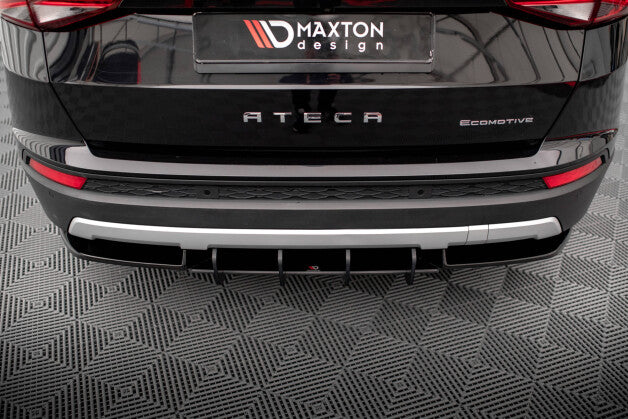 Heckansatz Diffusor passend für Seat Ateca Mk1 roter Kern