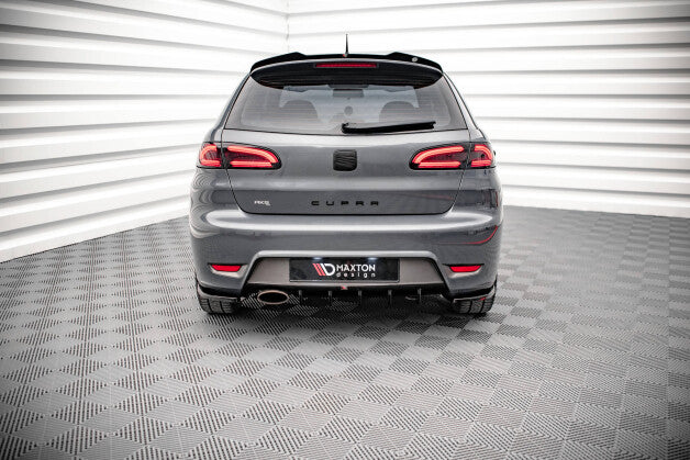 Heckansatz Diffusor passend für Seat Ibiza CUPRA Mk3 schwarz Hochglanz