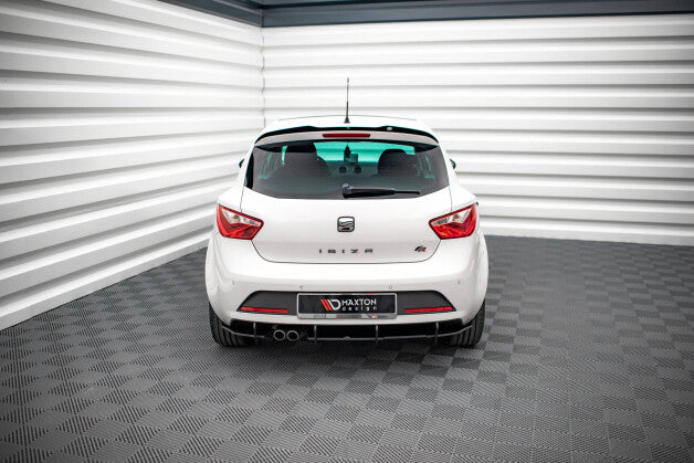 Heckansatz Diffusor passend für Seat Ibiza FR SC Mk4 FL roter Kern