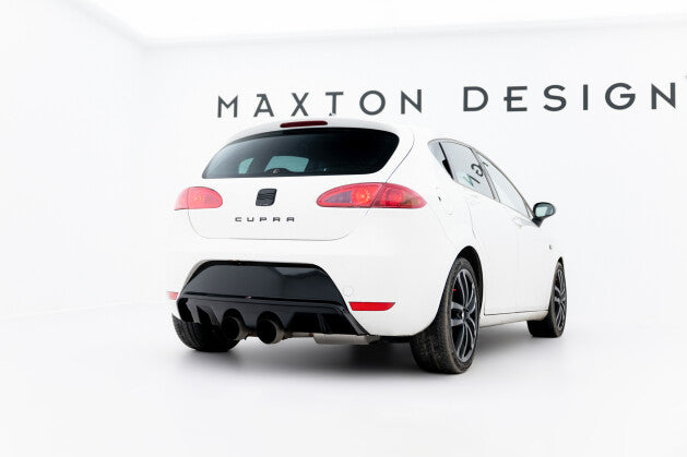 Heckansatz Diffusor passend für Seat Leon CUPRA/ FR Mk2 schwarz Hochglanz