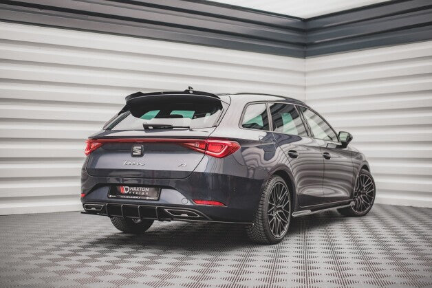 Heckansatz Diffusor passend für Seat Leon FR ST Mk4 roter Kern