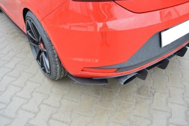 Heckansatz Diffusor passend für Seat Leon III CUPRA schwarz matt