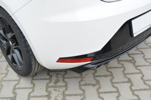 Heckansatz Diffusor passend für Seat Leon III FR schwarz Hochglanz