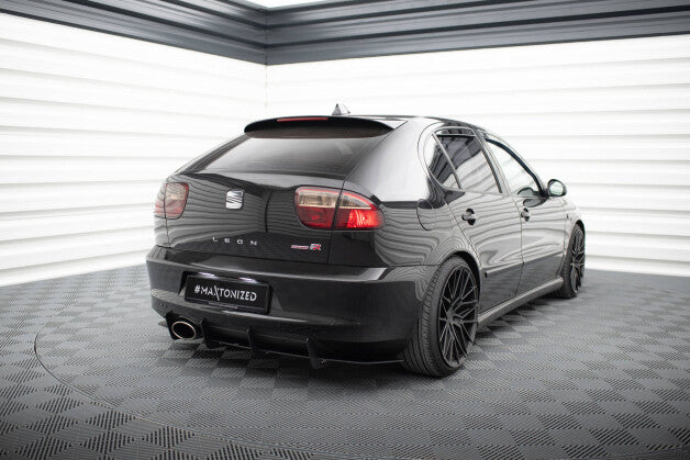 Heckansatz Diffusor passend für Seat Leon Mk1 CUPRA schwarz matt