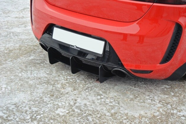 Heckansatz Diffusor passend für Seat Leon MK2 MS DESIGN schwarz matt