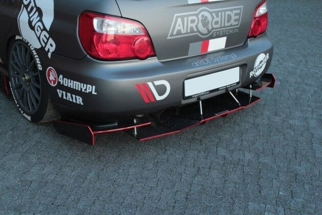 Heckansatz Diffusor passend für Subaru Impreza WRX STI (BLOBEYE) schwarz matt