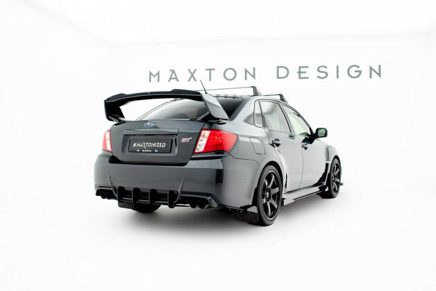 Heckansatz Diffusor passend für Subaru Impreza WRX STI Mk3 FL schwarz-rot