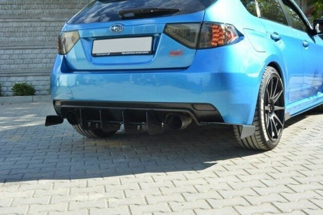 Heckansatz Diffusor passend für Subaru Impreza WRX STI Mk3 schwarz matt