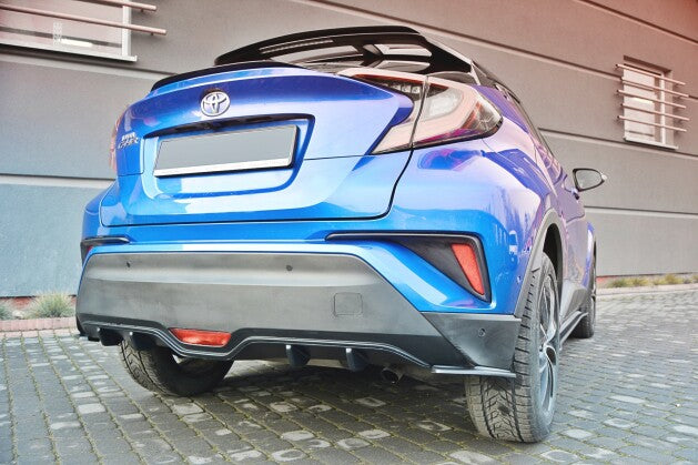 Heckansatz Diffusor passend für Toyota C-HR schwarz Hochglanz