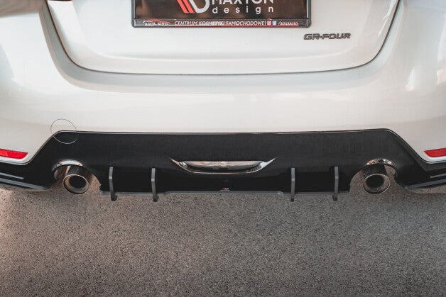 Heckansatz Diffusor passend für Toyota GR Yaris Mk4 roter Kern