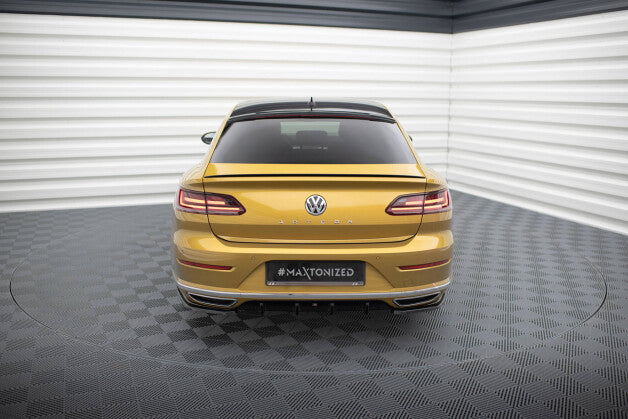 Heckansatz Diffusor passend für VW Arteon R-Line schwarz Hochglanz