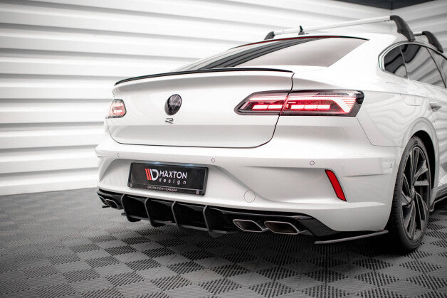 Heckansatz Diffusor passend für VW Arteon R roter Kern