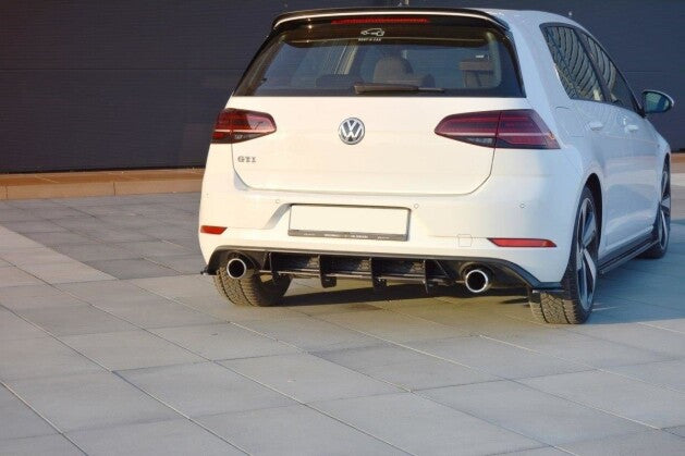 Heckansatz Diffusor passend für VW Golf 7 GTI FL schwarz matt