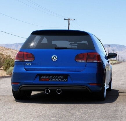 Heckansatz Diffusor passend für VW Golf V R32 Look passend für VW Golf VI GTI schwarz Hochglanz