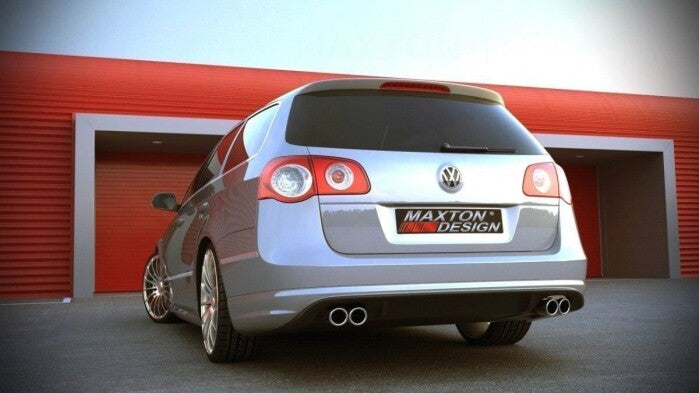 Heckansatz Diffusor passend für VW Passat B6 ( R-LINE LOOK ) 2 AUSPUFF