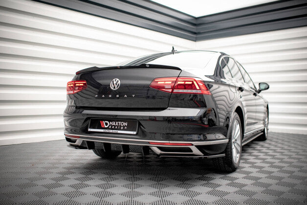 Heckansatz Diffusor passend für VW Passat B8 FL schwarz Hochglanz