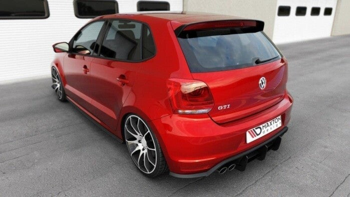Heckansatz Diffusor passend für VW Polo GTI Mk5 FL schwarz matt