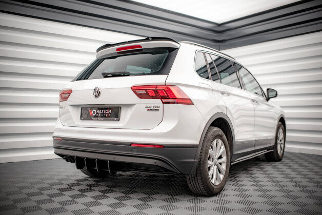 Heckansatz Diffusor passend für VW Tiguan Mk2 schwarz matt