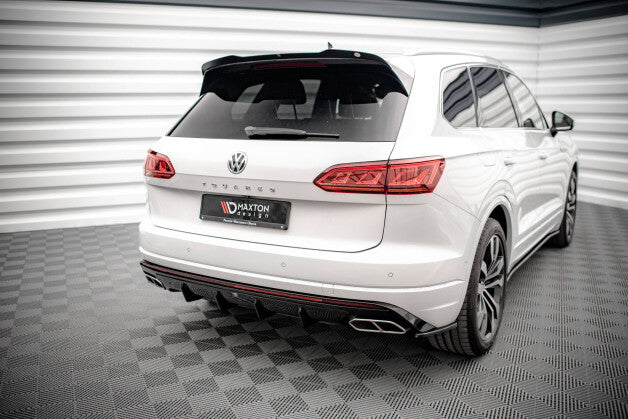 Heckansatz Diffusor passend für VW Touareg R-line Mk3 schwarz Hochglanz
