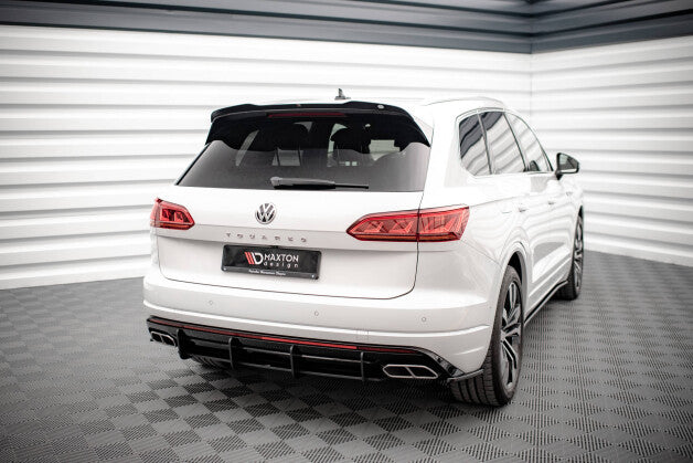 Heckansatz Diffusor passend für VW Touareg R-Line Mk3 schwarz matt
