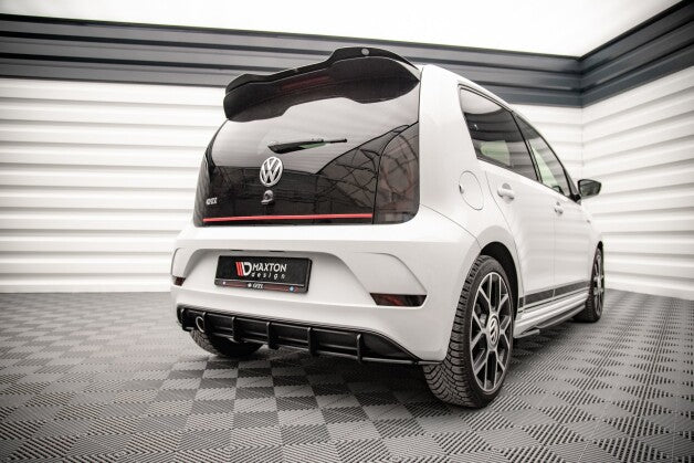 Heckansatz Diffusor passend für VW Up GTI schwarz-rot