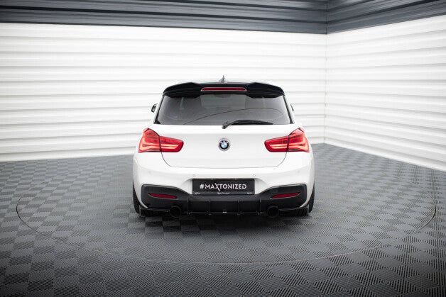 Heckansatz Diffusor V.1 passend für BMW 1er F20/F21 M-POWER FL schwarz matt