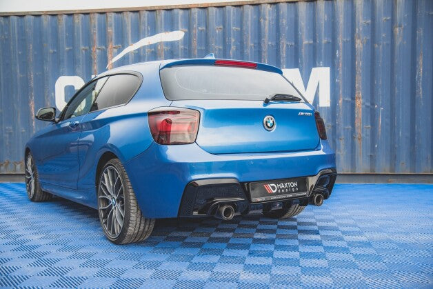 Heckansatz Diffusor V.1 passend für BMW M135i F20 schwarz Hochglanz