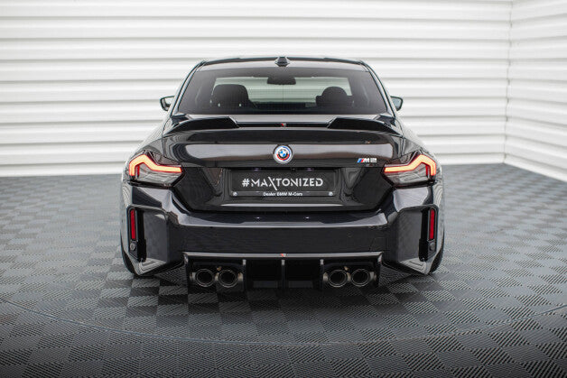 Heckansatz Diffusor V.1 passend für BMW M2 G87 schwarz Hochglanz