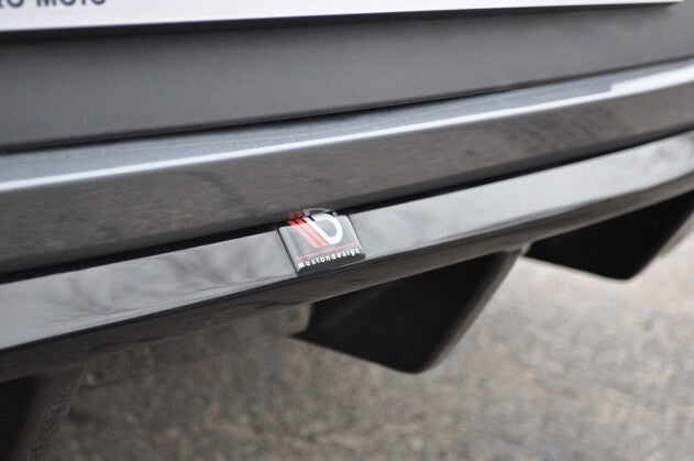 Heckansatz Diffusor V.1 passend für Seat Leon CUPRA Mk3 FL Hatchback schwarz Hochglanz