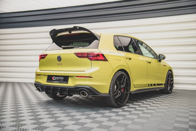 Heckansatz Diffusor V.1 passend für VW Golf GTI Clubsport Mk8 schwarz matt