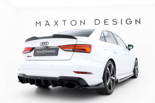 Heckansatz Diffusor V.2 passend für Audi RS3 Limousine 8V FL schwarz Hochglanz