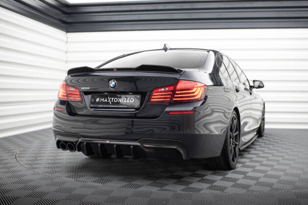 Heckansatz Diffusor V.2 passend für BMW 5er M-Paket F10 / F11 (Doppelauspuff li.) schwarz Hochglanz