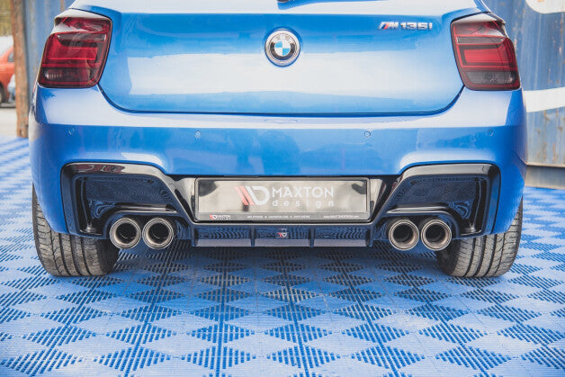 Heckansatz Diffusor V.2 passend für BMW M135i F20 schwarz Hochglanz