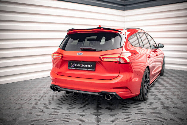 Heckansatz Diffusor V.2 passend für Ford Focus Kombi ST Mk4 schwarz Hochglanz