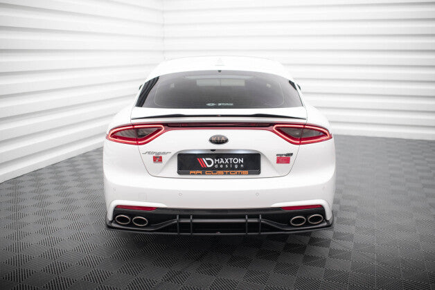 Heckansatz Diffusor V.2 passend für Kia Stinger GT-Line Mk1 roter Kern