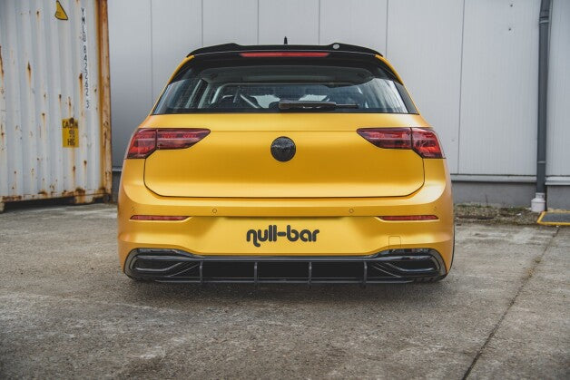 Heckansatz Diffusor V.2 passend für VW Golf 8 roter Kern